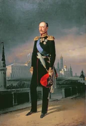 Porträt von Kaiser Alexander II (1818-81), 1856